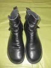 Angulus Chelsea Ankle Stiefeletten Stiefel Leder Schwarz Gr.41