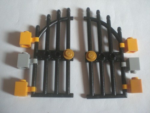 Lego tor gitter - 2x, schwarz