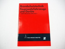 Magirus Deutz Iveco Brandschutztechnik Feuerwehr Produktprogramm Prospekt