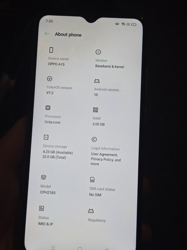 Oppo a15 32gb blue unlocked - oppo,