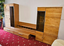 Hochwertige Wohnwand echtholz mit integriertem TV-Teil (gebraucht)
