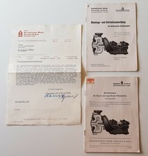 2 alte Prospekte Kataloge