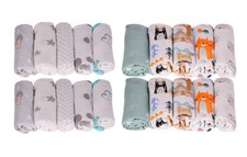 Mullwindeln Stoffwindeln Spucktücher Baumwollwindeln 70x80 Babytücher Spucktuch