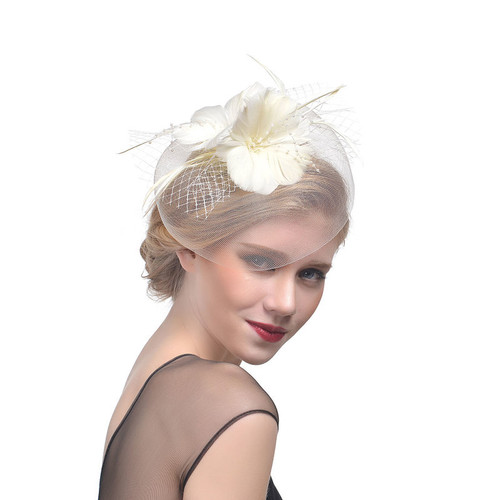 Damen brides netz fascinator - brides,