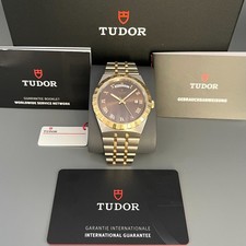 TUDOR ROYAL 41 DAY/DATE STAHL/18K GELBGOLD AUTOMATIK  28603 TOP ! WIE NEU !