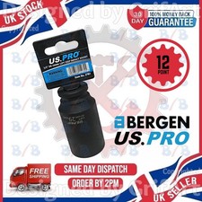 USPRO 29 MM 1/2 ZOLL ANTRIEB 12 PUNKT EINZEL CR-MO SCHLAGSCHRAUBER STECKSCHLÜSSEL LANGE REICHWEITE