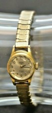 Original ROTARY SWISS Damen Armbanduhr, 17 Jewels, Gold Metallband  flexibel