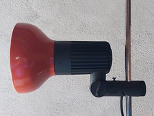 vintage Stehleuchte orange schwarz chrom - vintage Lampe 1970s floor lamp