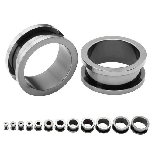 2mm 30mm ohr tunnel - tunnel, silber