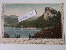 AK Veldes Bled Ljubljana Laibach Schloss mit Triglav gel. 1903