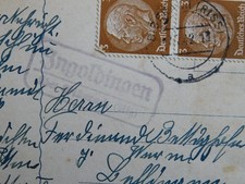 Motivkarte Gebirge mit Landpoststempel Ingoldingen über Biberach Riss v 1942