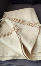 IKEA Wolldecke Überwurf Plaid reine Wolle 130x180 cm wenig benutz Farbe Natur