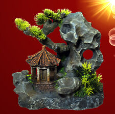 Aquarium Terrarium Deko ❤️ TEMPEL MIT FELSEN ❤️ Dekoration Stein Zubehör Höhle