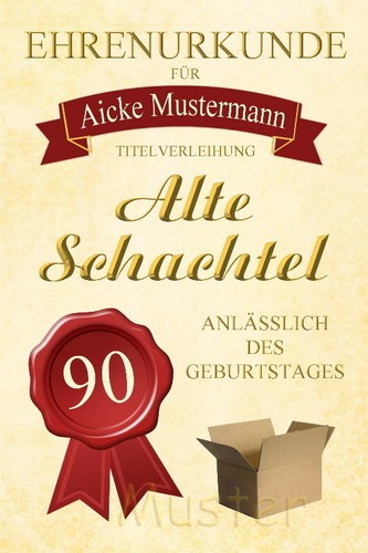 Ehrenurkunde alte - ehrenurkunde, "alte