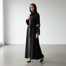 Abaya Kaftan mit Stickerei &