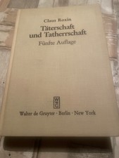 Claus Roxin, Täterschaft und