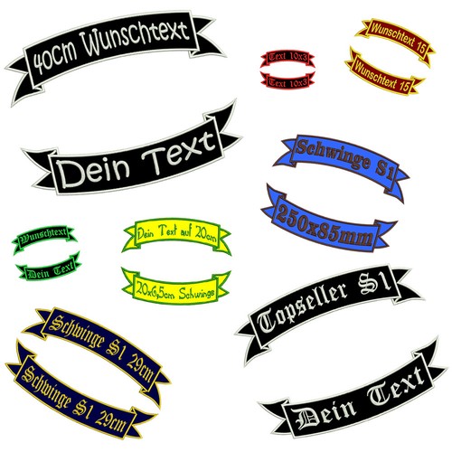 Schwingen rocker set aufnäher - schwingen,
