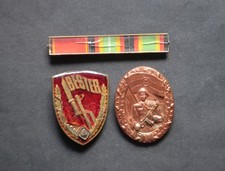 DDR NVA kleiner Nachlass Bestenabz. (4), Leistungsabzeichen und Spange