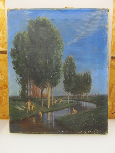 Mädchen und buben badende - mädchen,