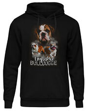 Englische  Bulldogge Männer Kapuzenpullover | Hund Haustier Geschenk | M5