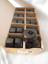 Neu Bakelit Kipp Serien Schalter Lichtschalter Siemens schwarz Aufputz Steckdose