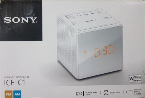 Sony icf c1w uhrenradio - sony,