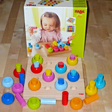HABA Steckspiel Farbkringel, 2202, Holz , 2-6 Jahre, 33-tlg, wie neu