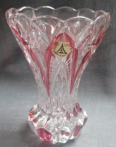 Bleikristall vase rot - bleikristall,