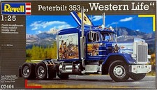 Revell 07464 Peterbilt 353 Western Life 1:25 Neu Bauteile versiegelt in OVP