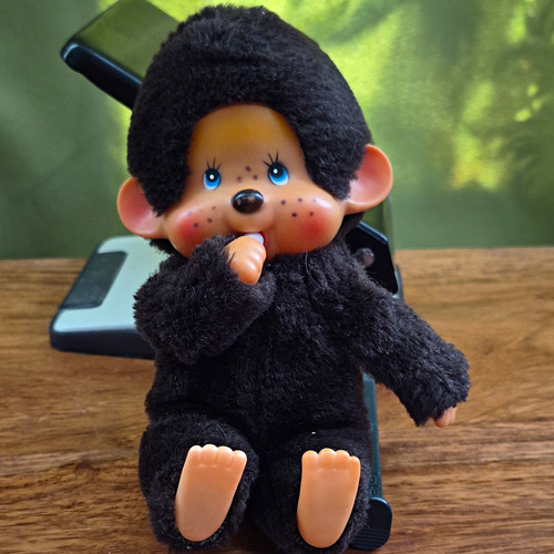 Monchhichi figur puppe schwarz - monchhichi,