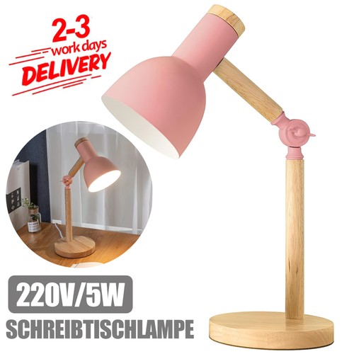 Led nachttischlampe aus holz - led,