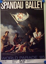 Konzertplakat Spandau Ballet 05.02.85  (Gefaltet)