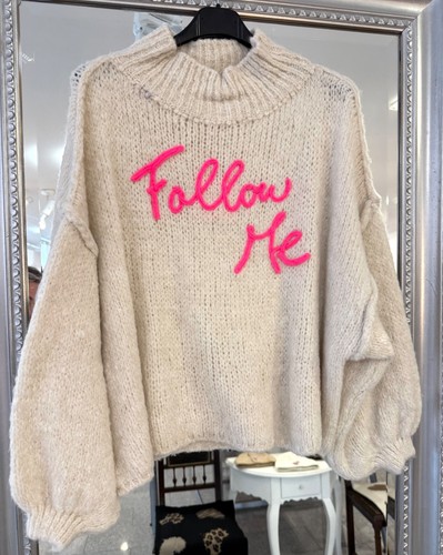 Follow damen pulli oversize - follow, me