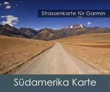Mittel- und Südmerika GPS Karte 8GB microSD für Garmin Navi, PC und MAC