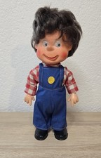 Nette Kunststoff Puppe DDR Doll 27 cm Laufpuppe Uhrwerk Sammler Vintage 