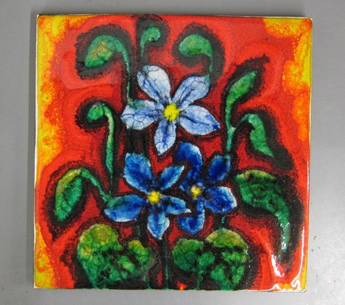 Fliese blumen pop art kachel - blumen,