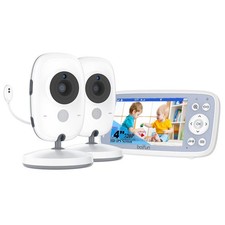 Babyphone mit 2 Kameras VOX Nachtsicht Baby Monitor Wireless 2-Wege-Gespräch