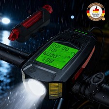 Wiederaufladbare Fahrradlampe LED Fahrrad Licht Beleuchtung Frontlicht Rücklicht