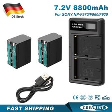 2Pcs Akku 7.2V 8800mAh+ Dual