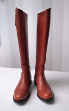 Reiterstiefel Leder 38, cognac
