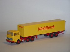 Wiking Sped. WOHLFARTH mit kub. MB 2028 Koffersattelzug 3/2