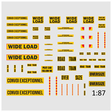 Decals 1:87 Oversize Truck LKW