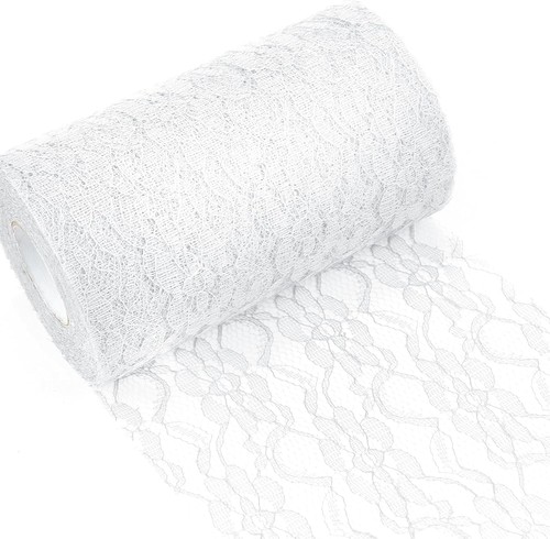 Tischläufer spitze weiß 15cm - tischläufer,