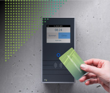 Stempeluhr Zeiterfassungsgerät Terminal PCS INTUS 5205 RFID Hitag Touchscreen