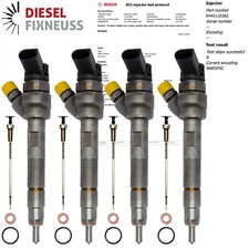 4x Injektor Einspritzdüse BMW xdrive X3 F10 F11 520d 530d 320d 330d 0445110382