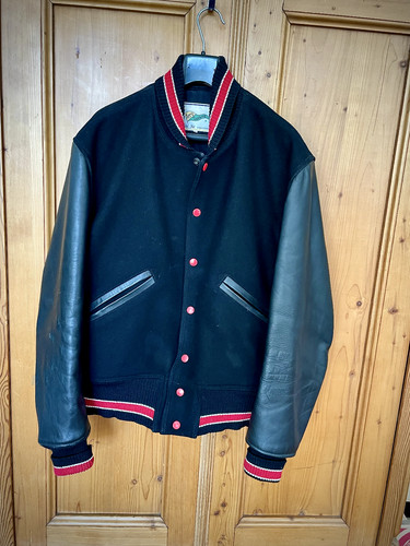 Aero leather letterman - leather,