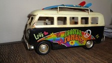 Flower Power-Hippie Bus-Bulli-Metallauto