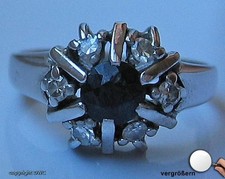 Ring mit Saphir Saphire Diamant Diamanten Safir in 14 585 er Gold Brillanten 47