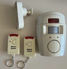 Alarmanlage, mobil, PIR Sensor Alarm - Alarmfunktion 105 dB, mit 2 Fernbedienung