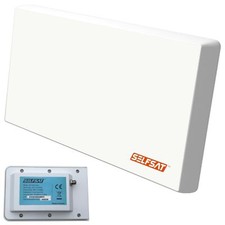 SELFSAT H22D+ Single LNB SAT AntennenSet Flachantenne Multifunktionshalterung